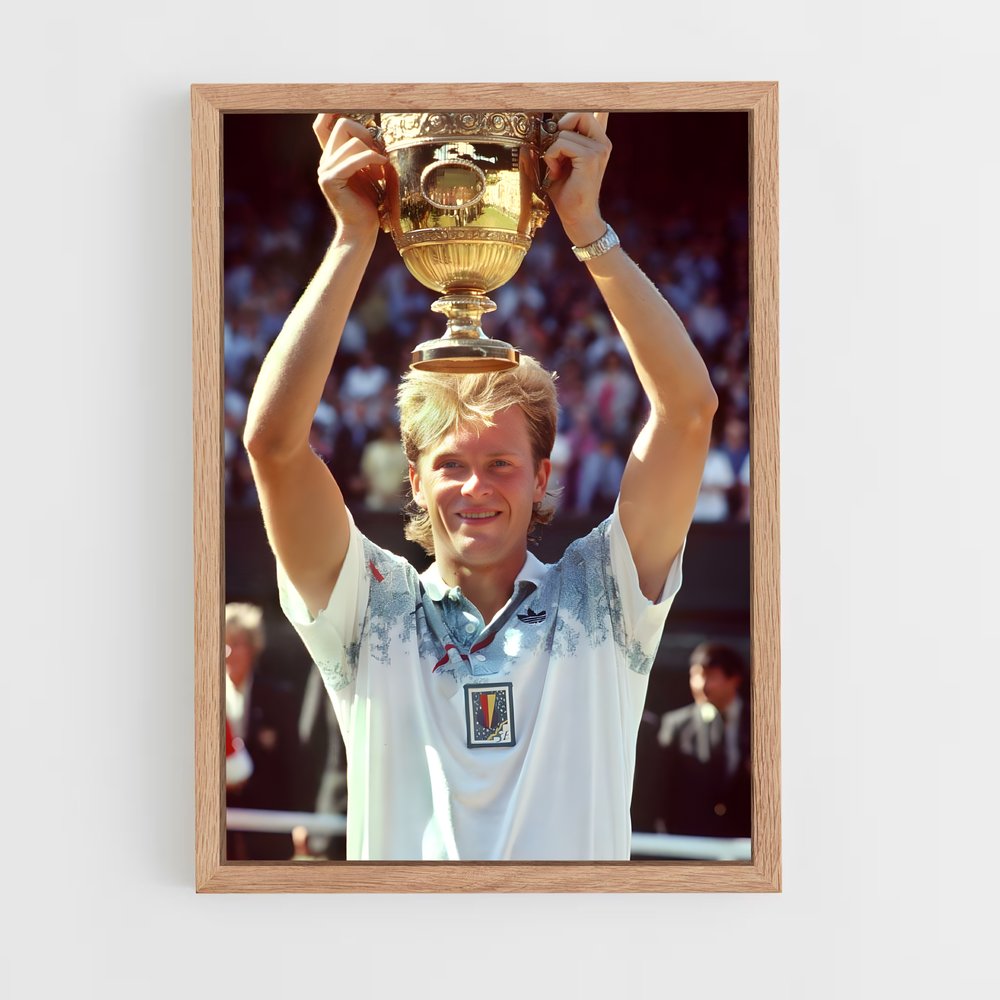 Poster La Victoire de Stefan – affiche Tennis (vue 4)